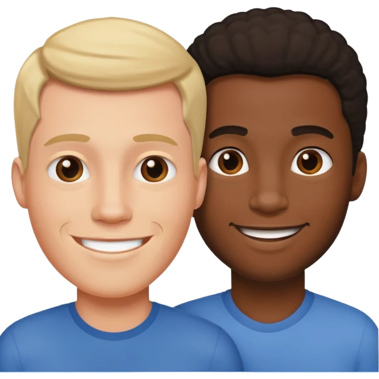 black male and white male sex emoji