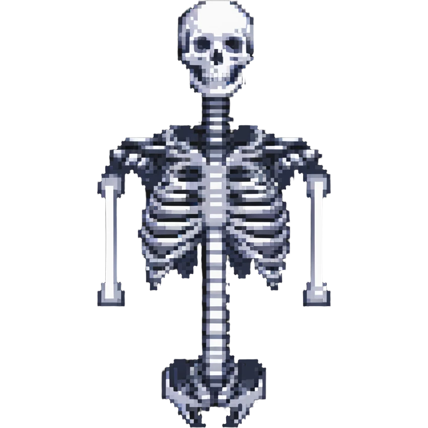 skeleton ribs without head emoji