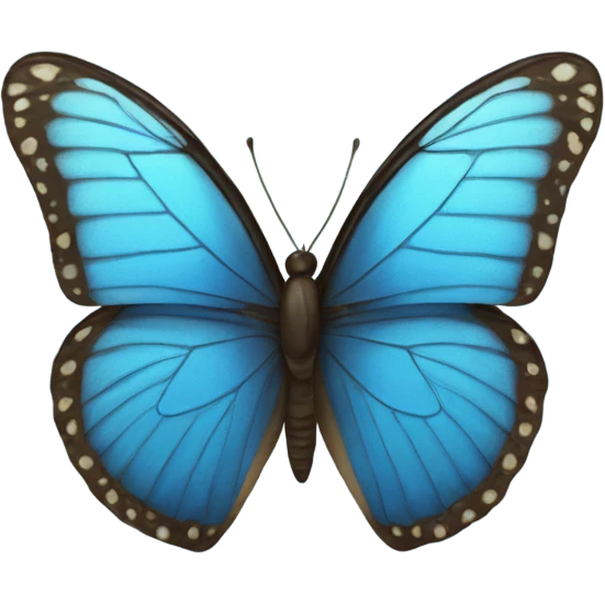 Blue butterfly emoji