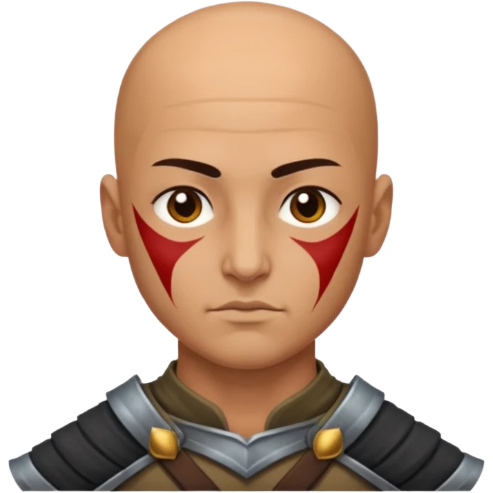warrior bald  emoji