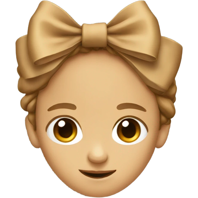 Light Brown bow  emoji