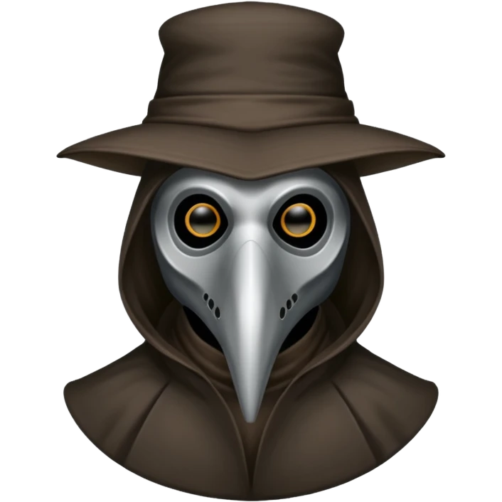 plague doctor mask no hat straight forward emoji