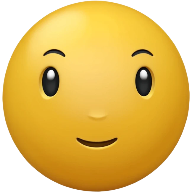 Yellow ball emoji