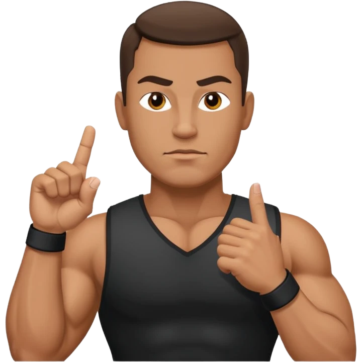 Bodyguard with the middle finger  emoji