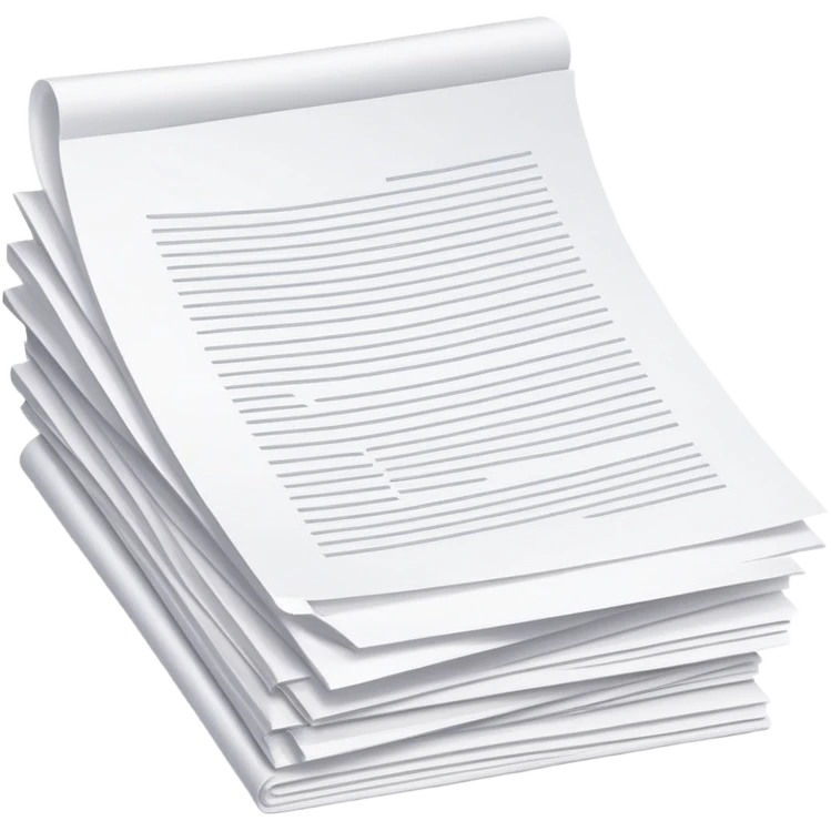 Stack of papers with the top one showing "Dear God" emoji