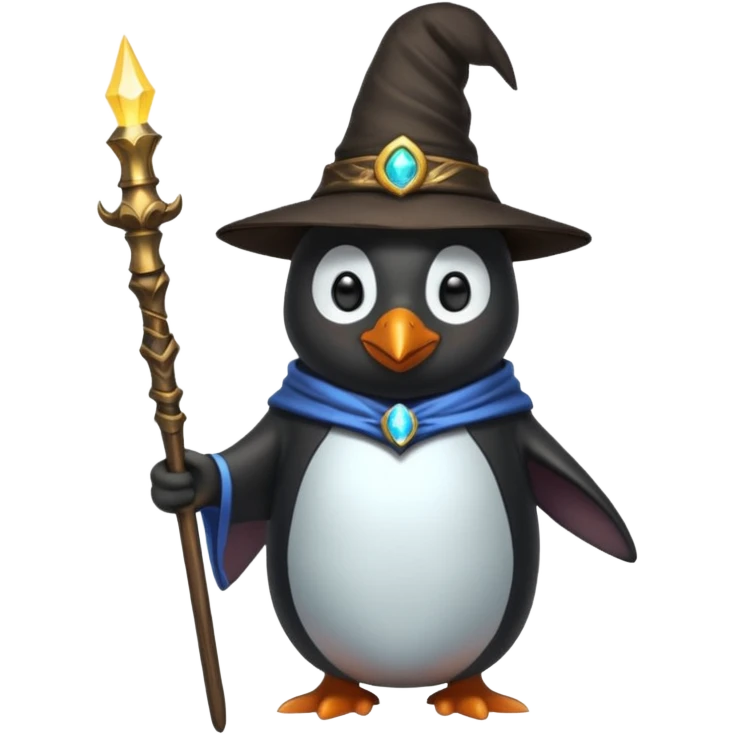 Penguin Wizard emoji