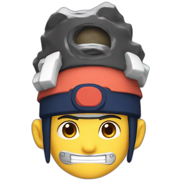 Naruto with mario hat emoji