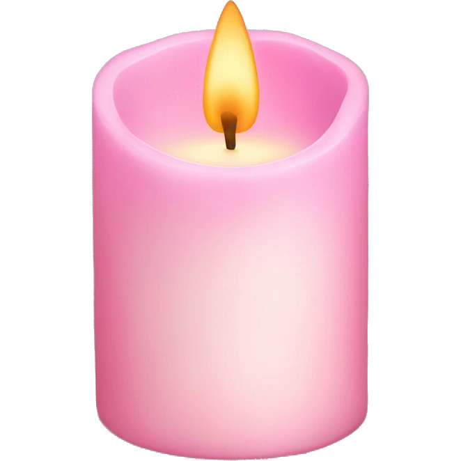 light pink candle emoji