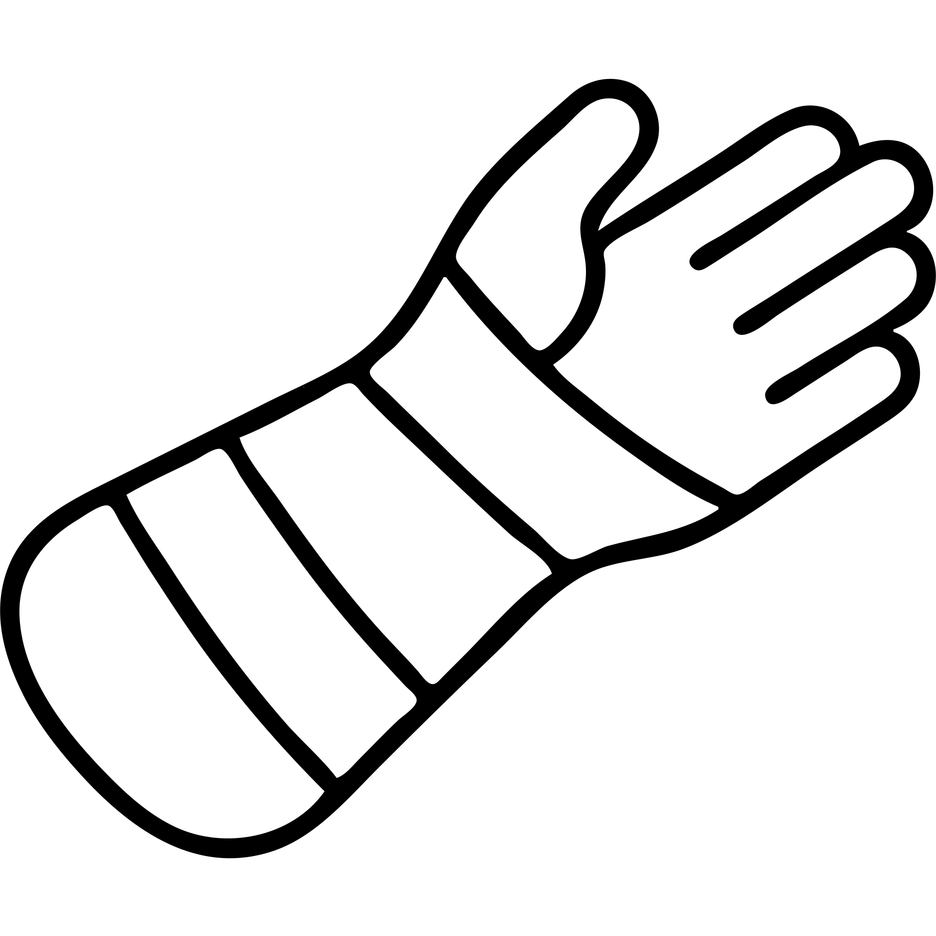 outlined hand in a cast icon emoji