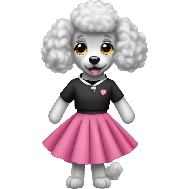 Poodle skirt emoji
