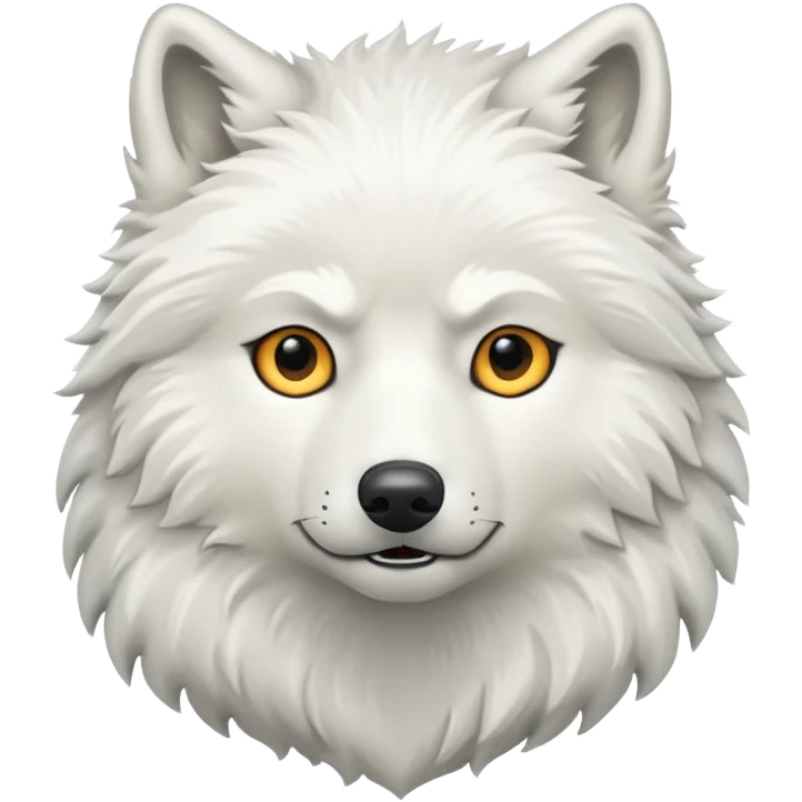 White wolf emoji emoji