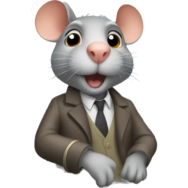 Rat on plane emoji