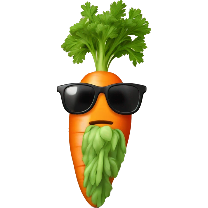 carrot with sunglasses emoji