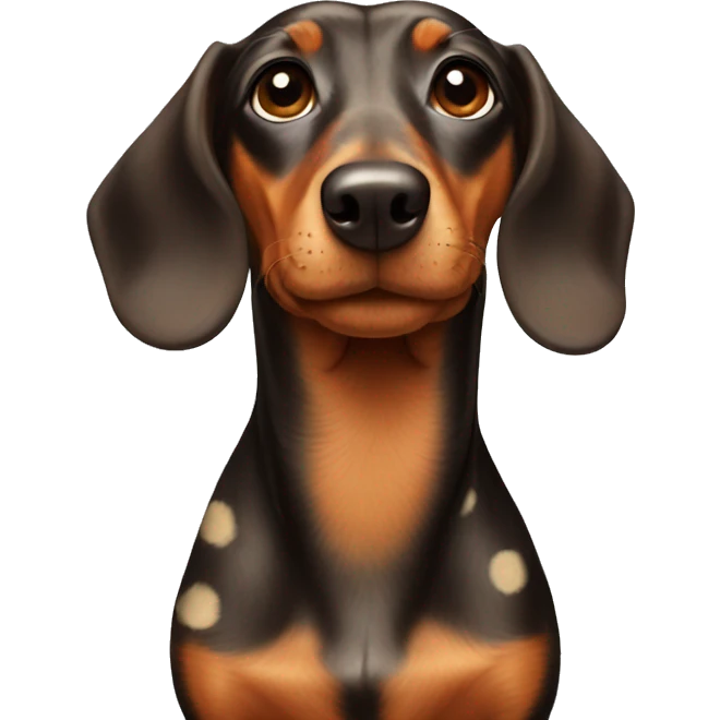 dachshund with spots emoji
