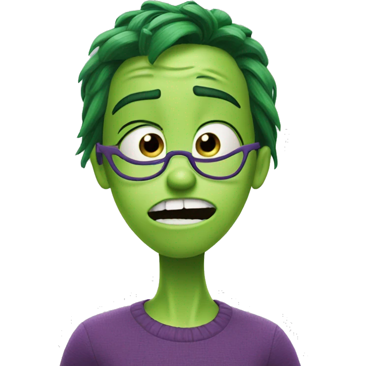 Inside out 2 disgust emoji