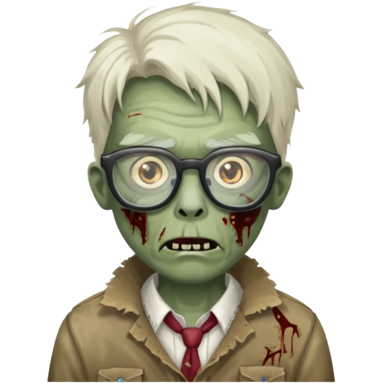 zombie with big glasses emoji