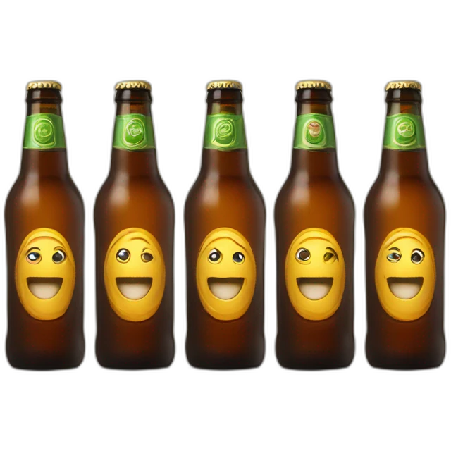 6 beer bottles emoji