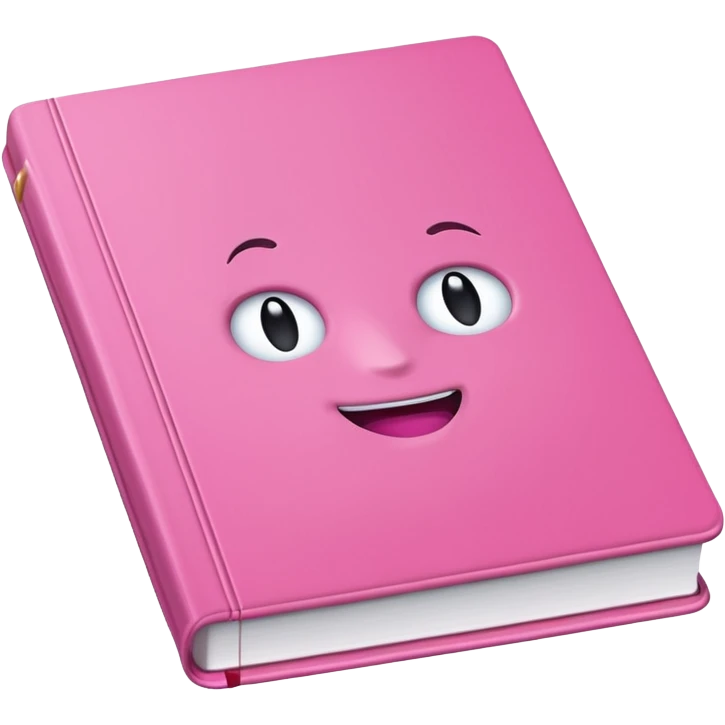pink book emoji