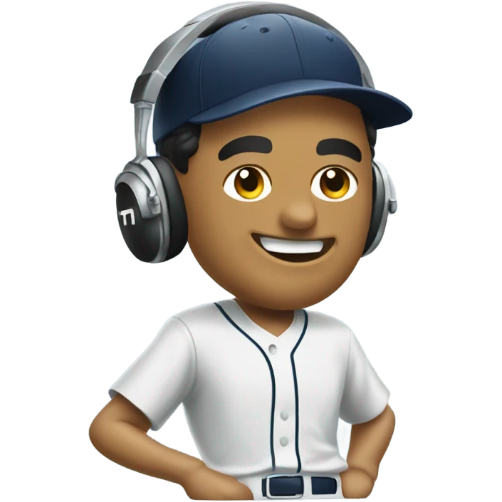 Ted Williams playing DJ emoji