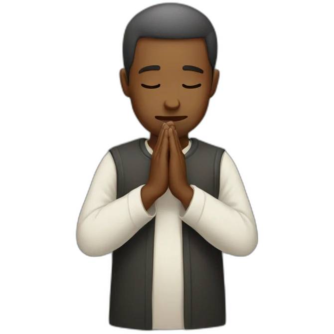 Man praying  emoji