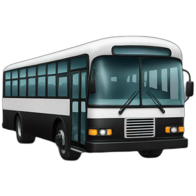 Black Bus emoji
