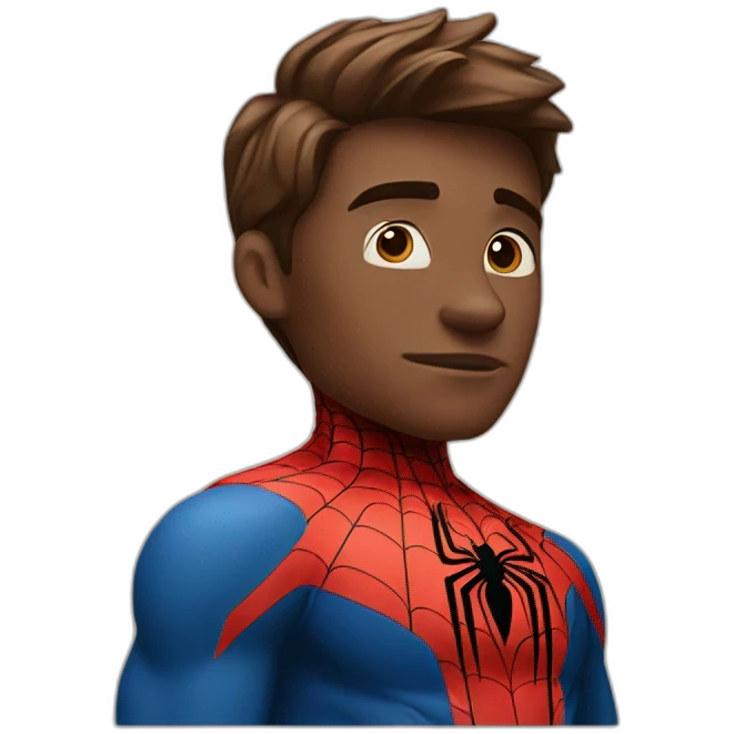 thinking spider-man emoji