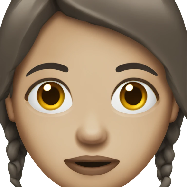 Woman zombie with straight dark brown hair emoji