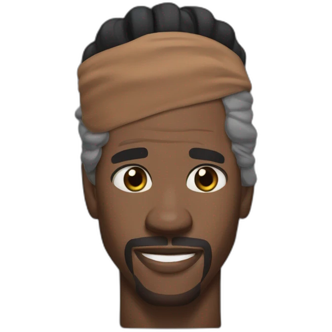 Camacho Terry crews long black hair with glad headband emoji