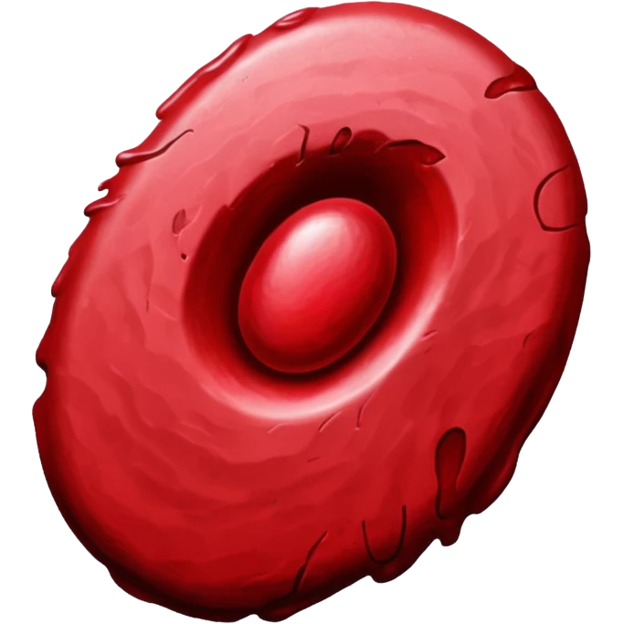 A fingerprint in the blood emoji