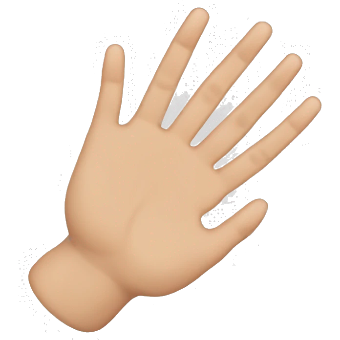 All fingers open except the ring finger emoji
