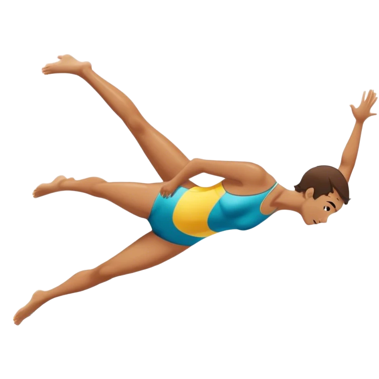 Olympic die for doing a front 2 1/2 on 10 emoji