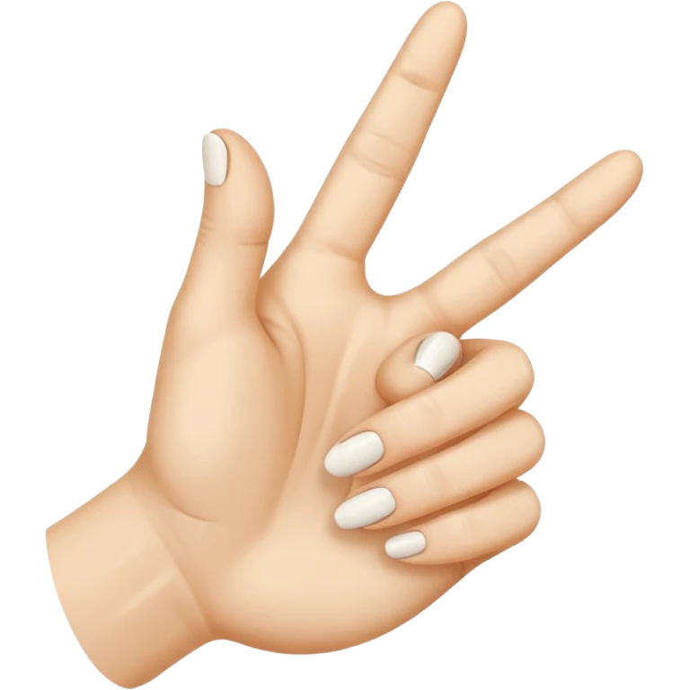 White Shh finger and hand emoji emoji