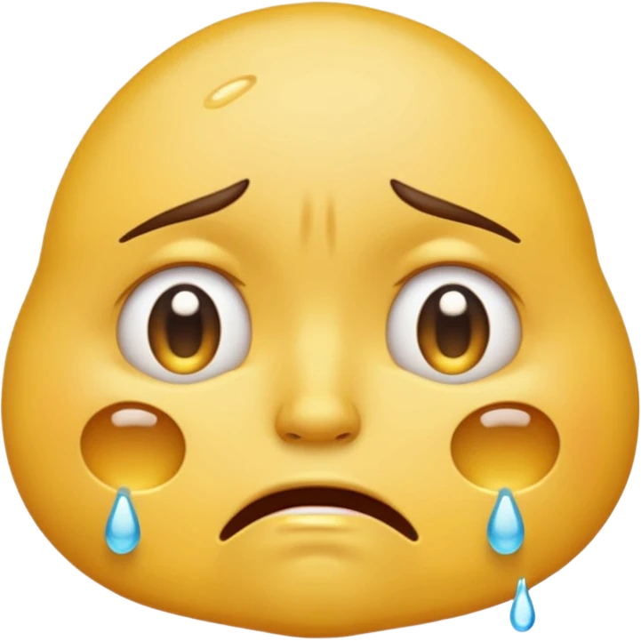 Giant ass emoji Head crying emoji