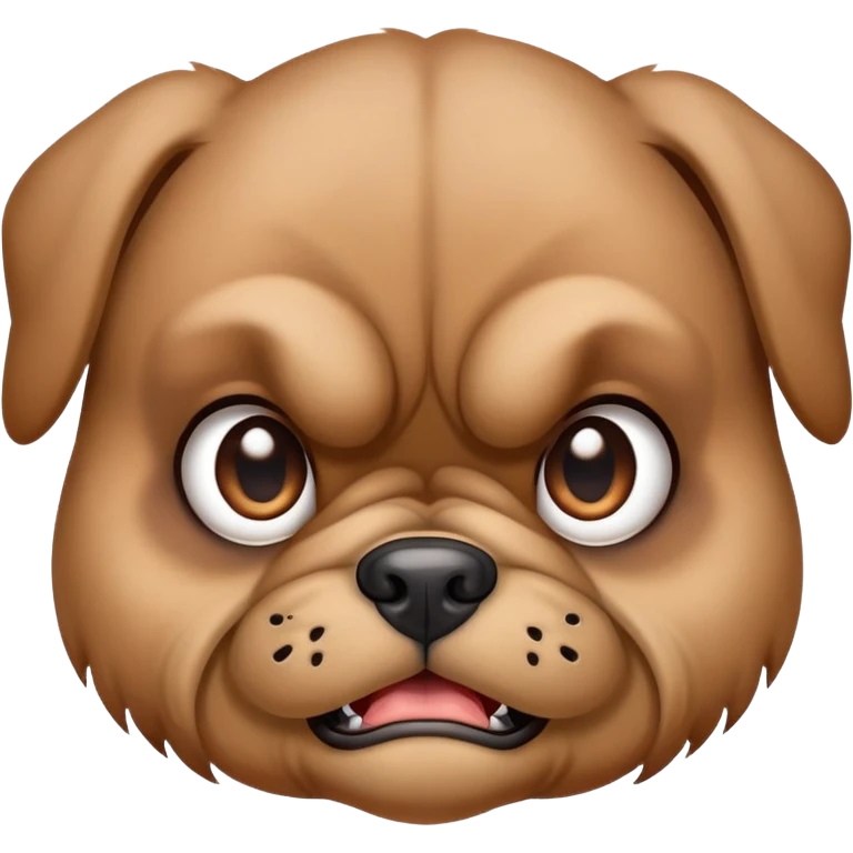 Cute angry puppy  emoji
