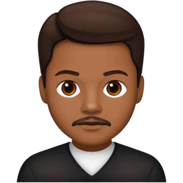 Roger Troutman with dark brown hair emoji
