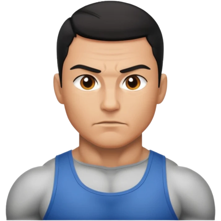 Uomo che acquista forza emoji