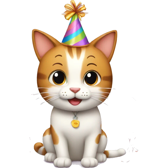 nine happy cats birthday emoji