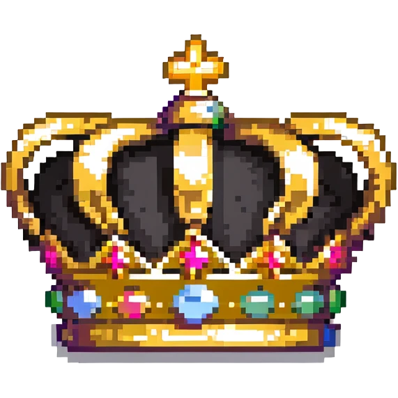 Crown with MOD text, moderator icon emoji
