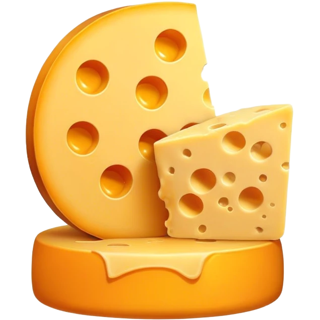 Cheese wheel talking on phone emoji