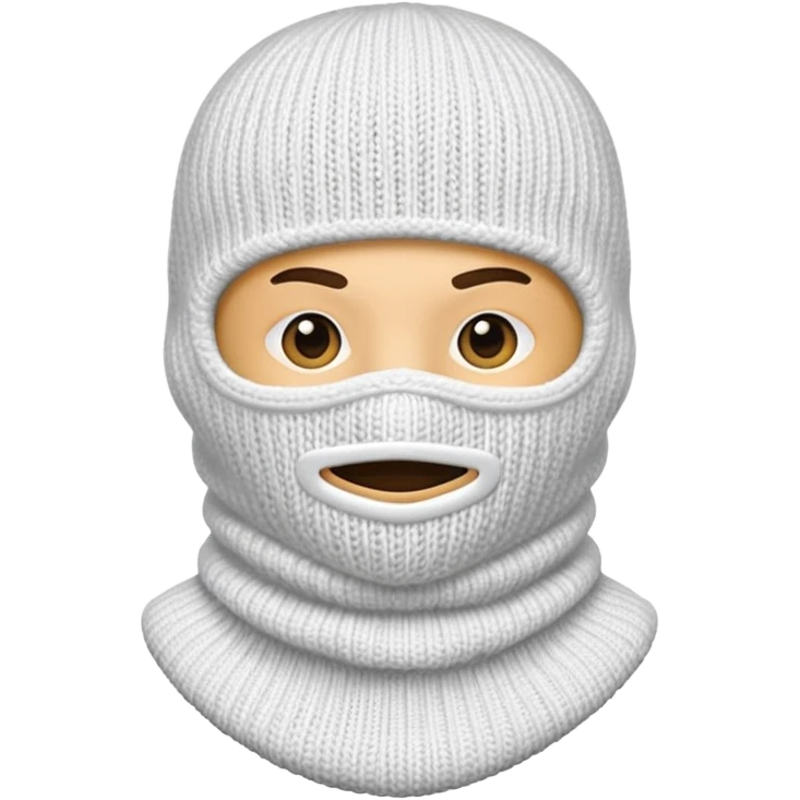 white balaclava emoji