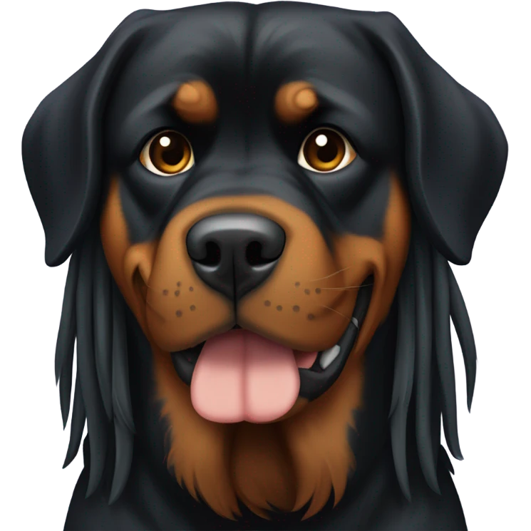 Dreadlock Rottweiler  emoji