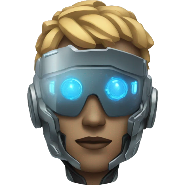 Futuristic Cyber Man emoji