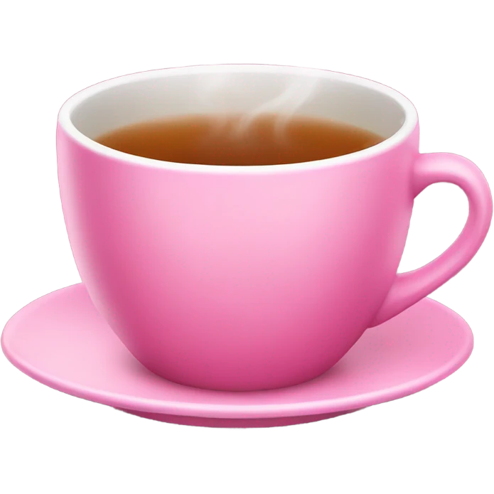 a pink cup of tea  emoji