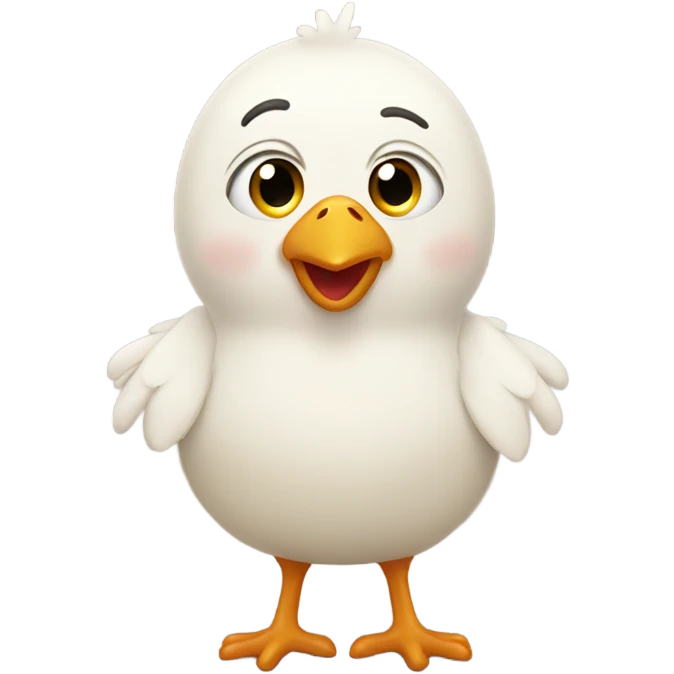 Little chicken that says nooo gooood emoji
