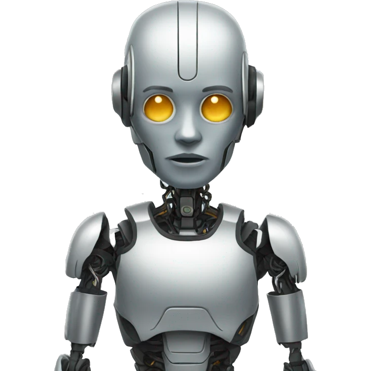 half human, half robot emoji