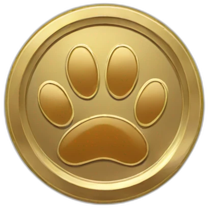 coin with paw emoji