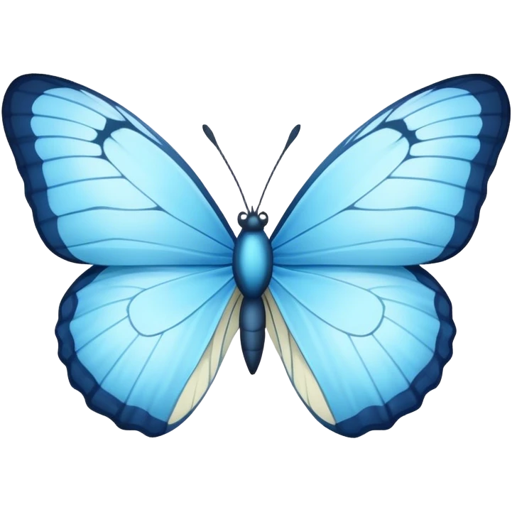 Light blue butterfly emoji