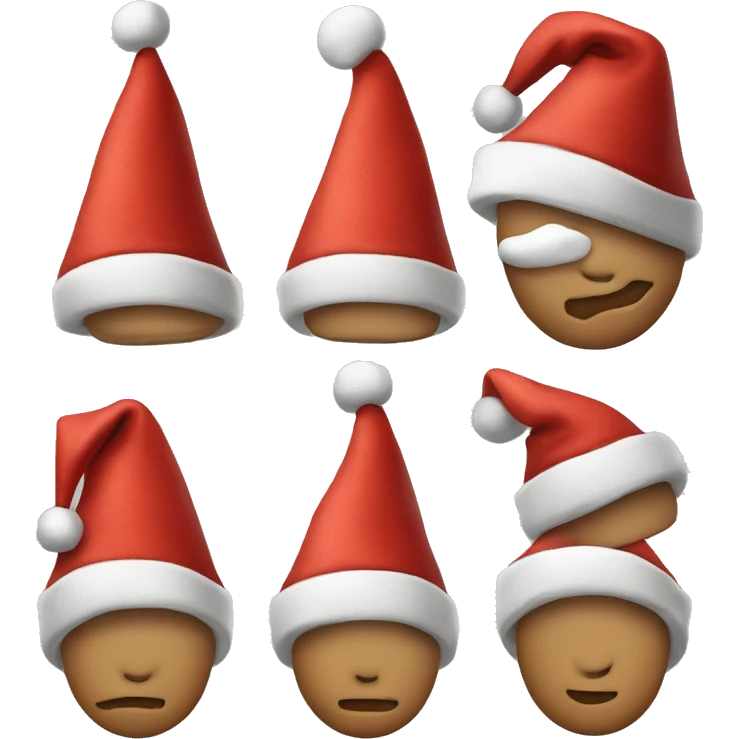 single Santa hat emoji