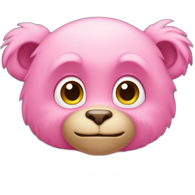 Un Singe de couleur rose emoji