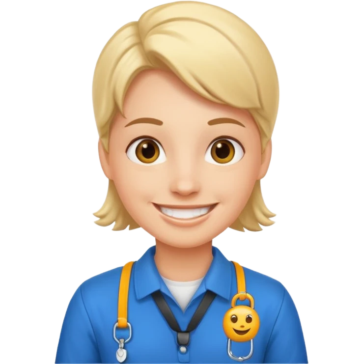 Employee with Lanyards emoji